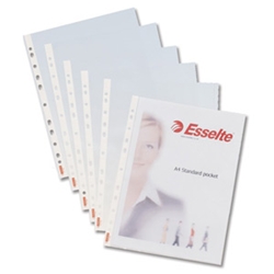 Esselte Standard Top Opening A4 Pocket [Pack 100]